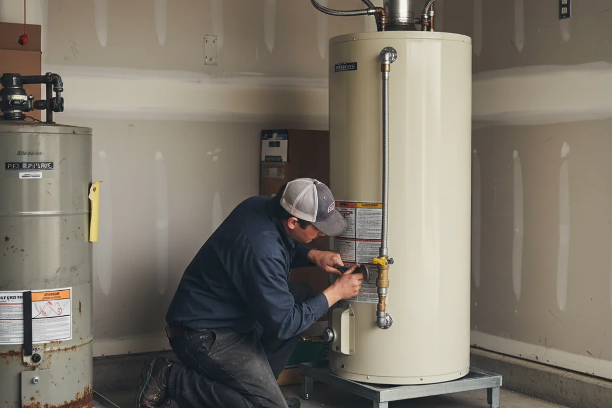 Water heater and shutoff valve replacement in Cordele